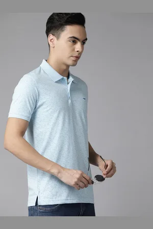 Park Avenue Men Printed Polo Collar Slim Fit T-shirt