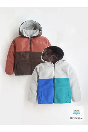 Cherry Crumble Kids Colourblocked Reversible Puffer Jacket