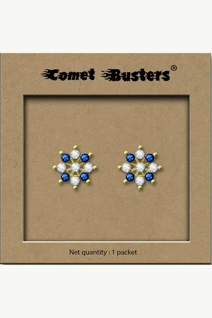 Comet Busters Non Piercing Stick On Studs Earrings
