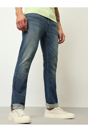Lee Men Rodeo Straight Fit Clean Look Heavy Fade Stretchable Jeans