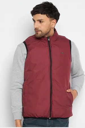 Duke Mock Collar Sleeveless Reversible Zip Closure Padded Jacket