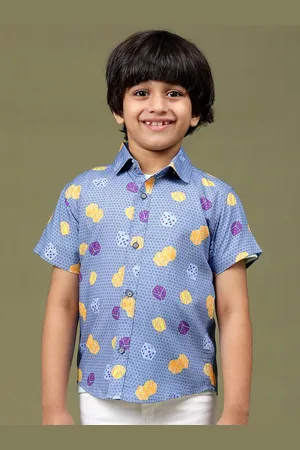 TALES & STORIES Boys Conversational Printed Casual Shirt