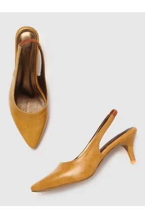 Marc Loire Pointed Toe Kitten Heeled Pumps