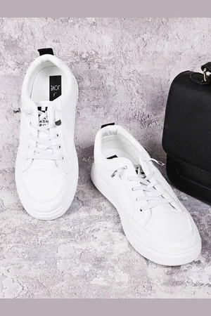 Jove Women Textured Lightweight Comfort Insole Sneakers
