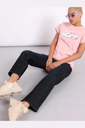 Lee Women Jane Straight Fit Mid-Rise Clean Look Stretchable Jeans
