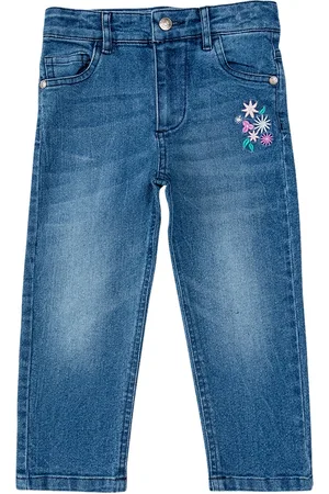 Juscubs Girls Mid Rise Clean Look Cotton Jeans