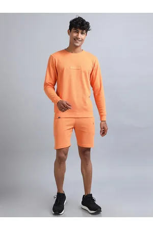 Bushirt Self Design Long Sleeves Sweatshirt With Shorts