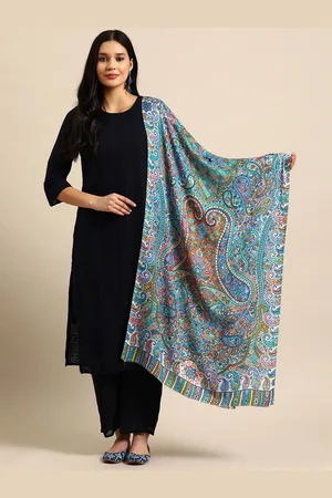 Sangria Paisley Printed Modal Stole