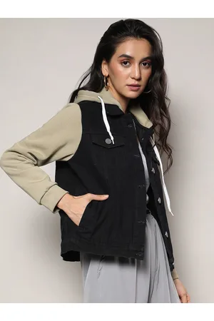 Campus Hooded Windcheater Cotton Denim Jacket