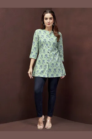 DRESOUL Floral Printed Pure Cotton Kurti