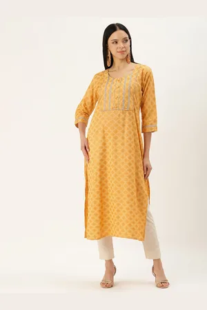 BAPS Ethnic Motifs Printed Gotta Patti Pure Cotton Kurta