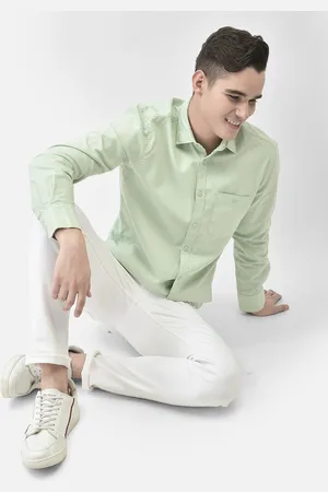 Crimsoune Club Slim Fit Cotton Casual Shirt