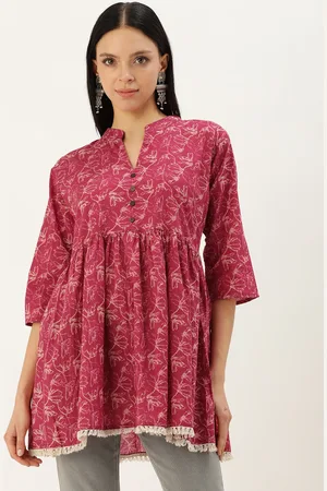BAPS Ethnic Motifs Printed Pure Cotton Kurti