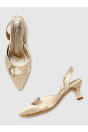Marc Loire Buckle Detail Kitten Heel Pumps