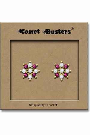 Comet Busters Non Piercing Stick On Studs Earrings