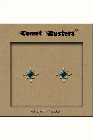 Comet Busters Non Piercing Stick On Studs Earrings