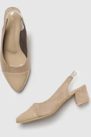 Marc Loire Pointed Toe Block Heel Pumps