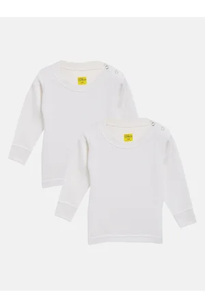 NEVA Kids Pack Of 2 Ribbed Cotton Thermal Top