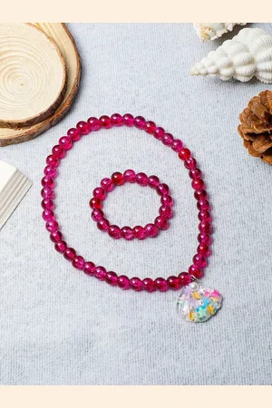 EL REGALO Girls Artificial Beads Jewellery Set