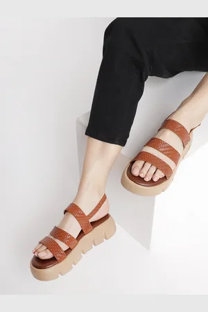Marc Loire Textured Platform Heels With Backstrap