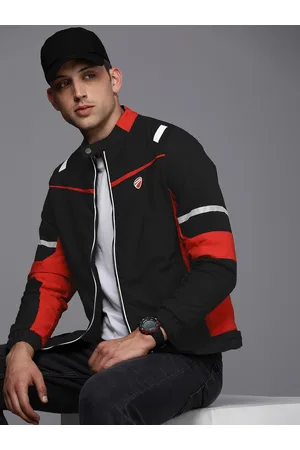 DUCATI Brand Logo Printed Padded Jacket