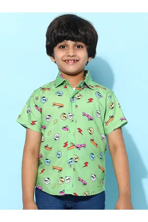 TALES & STORIES Boys Conversational Printed Casual Shirt