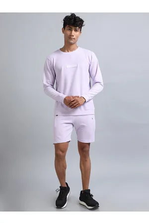 Bushirt Self Design Long Sleeves Sweatshirt With Shorts