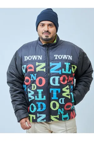Bewakoof Typography Oversized Plus Size Puffer Jacket