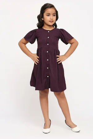 GUFRINA Girls Self Design A-Line Dress