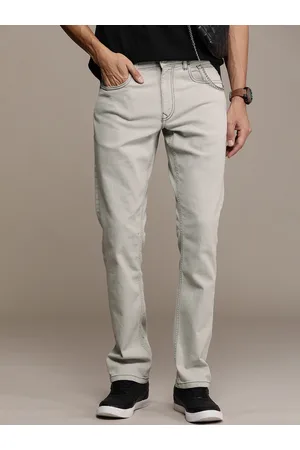 WROGN Men Straight Fit Light Fade Stretchable Jeans