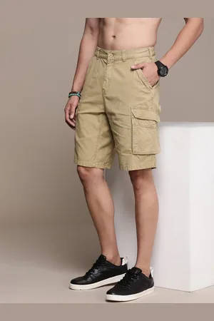 Roadster The Life Co. Men Self Design Checked Cargo Shorts