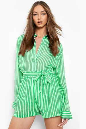 Boohoo Textured Stripe Flippy Short