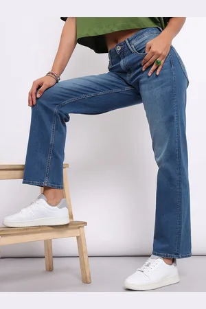 Lee Women Light Fade Jane Straight Fit High-Rise Stretchable Jeans