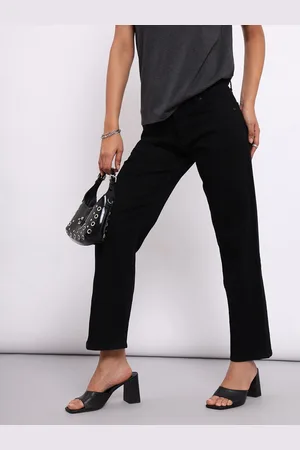 Lee Women Jane Straight Fit High-Rise Clean Look Stretchable Jeans