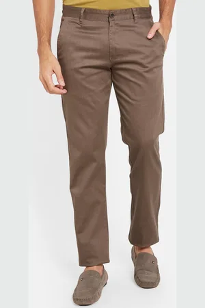 men mid rise regular fit cotton chinos