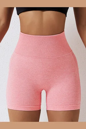 LULU & SKY Women Slim Fit High-Rise Yoga Sports Shorts