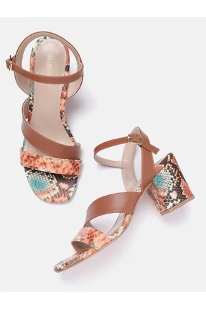 Allen Solly Women Snakeskin Printed Block Heels