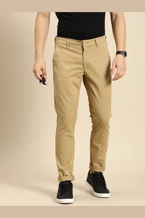 Being Human Men Solid Mid-Rise Regular Fit Chinos