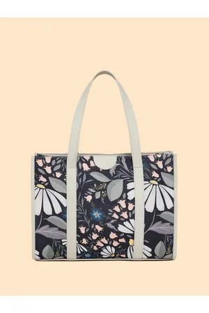 DressBerry Floral Printed Structured Tote Bag