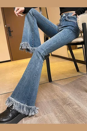 LULU & SKY Women Clean Look Flared High-Rise Bootcut Jeans