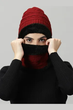 Rodzen Women Self Design Woollen Beanie