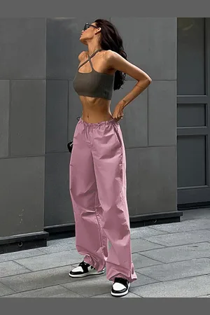 LULU & SKY Women Loose Fit Low-Rise Joggers