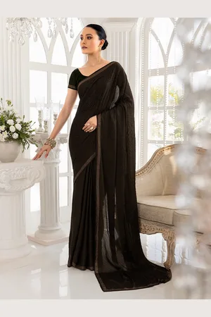 Soch Beads And Stone Embellished Pure Crepe Saree