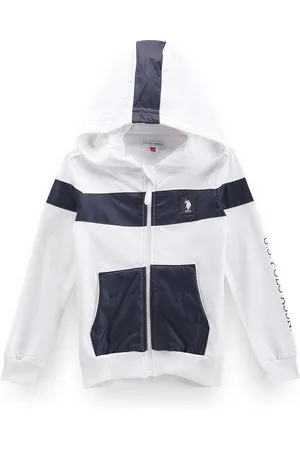 Ralph Lauren Boys Striped Front-Open Sweatshirt