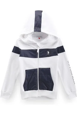 Ralph Lauren Boys Striped Front-Open Sweatshirt