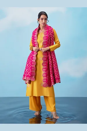 Soch Floral Embroidered Unstitched Dress Material