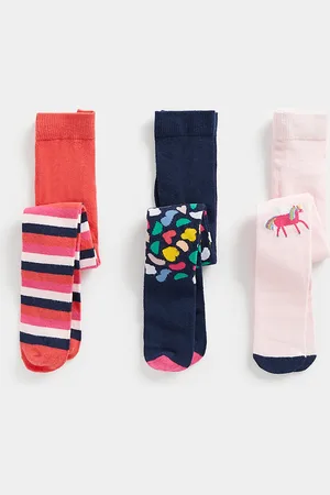 Mothercare Girls Pack of 3 Tights