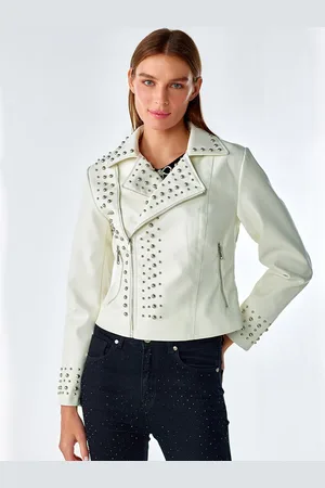 COVER STORY Lapel Collar Lightweight Biker Jacket
