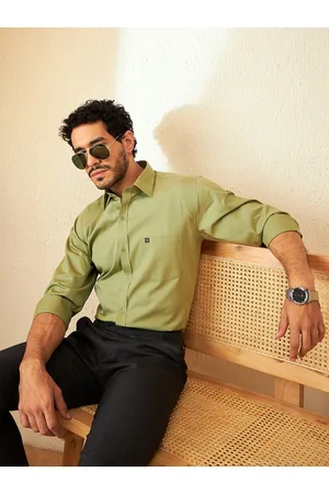 DENNISON Smart Spread Collar Cotton Formal Shirt