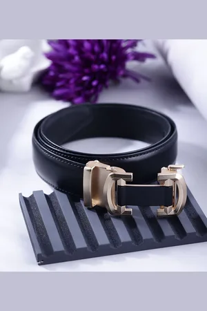 ZEVORA Men Slim Leather Belt